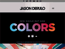 Tablet Screenshot of jasonderulo.com